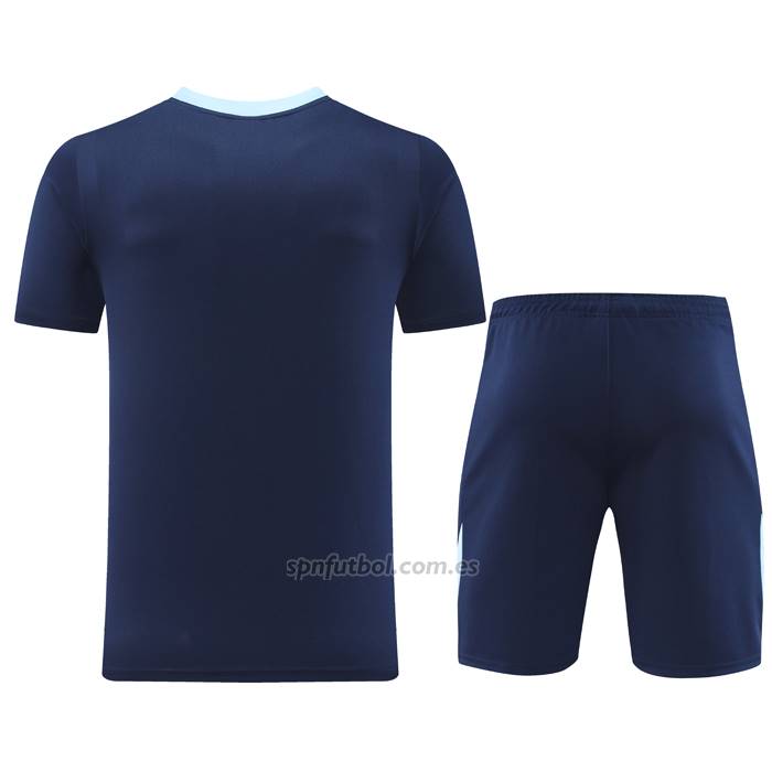 Chandal del Francia Manga Corta 2024-2025 Azul - Pantalon Corto